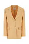 Jil Sander Oversized Blazer With Padded Shoulders And Long Sleeves