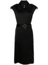 Jil Sander Belted Trench Coat In Black
