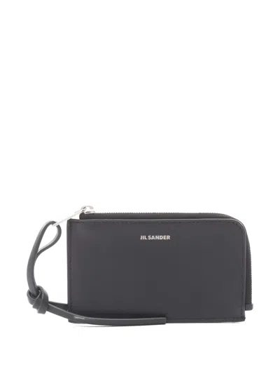 Pre-owned Jil Sander Giro Card Case In Black