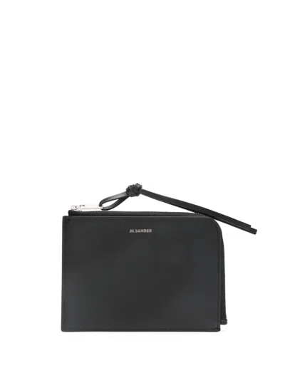 Jil Sander Giro Envelope Wallet In Black