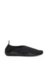 Jil Sander Glitter-effect Pull-tab Sneakers In Black