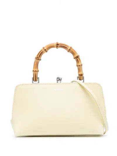 Jil Sander Mini Goji Bamboo Tote Bag In Yellow