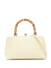 Jil Sander Goji Bamboo Mini Leather Tote Bag In Sand