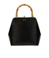 Jil Sander Goji Square-shaped Top Handle Bag In Black