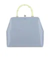 Jil Sander Goji Square-frame Tote In Blue