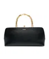 Jil Sander Goji Mini Leather Handbag In Black