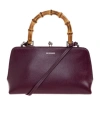 Jil Sander Goji Logo Stamp Mini Crossbody Bag In Burgundy
