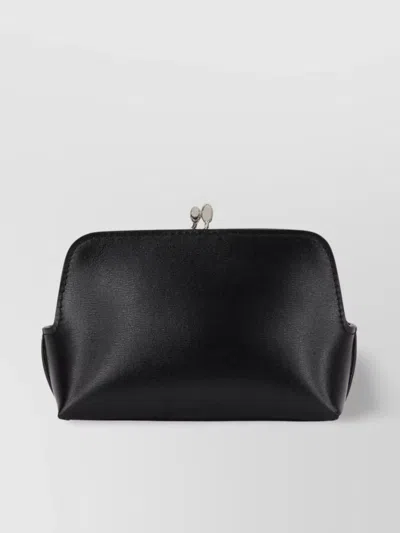 Jil Sander Goji Leather Mini Bag In Black