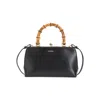 Jil Sander Goji Bamboo-handle Mini Bag In Black
