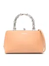 Jil Sander Goji Mini Bamboo Tote In Light Bronze