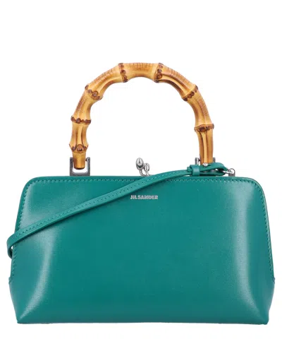 Jil Sander Goji Mini Handbag In Emerald