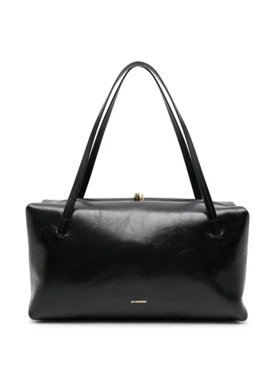 Jil Sander Goji Pillow Handle Medium Bag Bags In Black