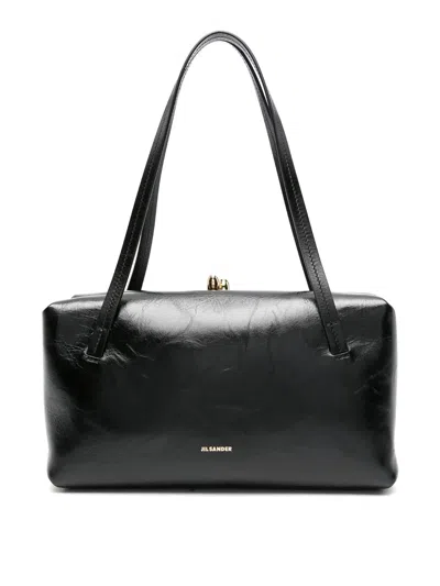 Jil Sander Goji Pillow Handle Small Bag In Black