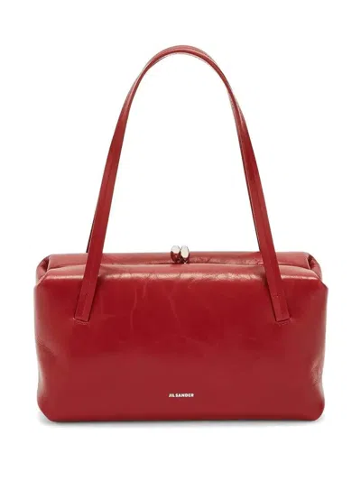 JIL SANDER GOJI PILLOW LEATHER SHOULDER BAG