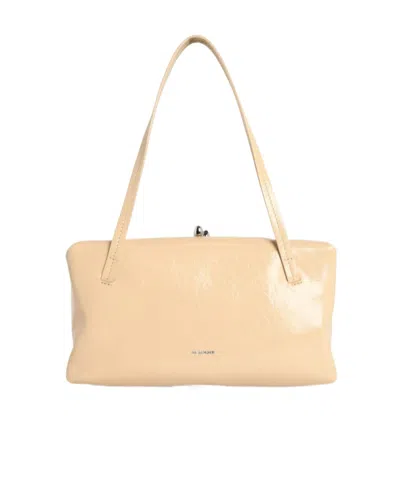 Jil Sander Goji Pillow Logo Stamp Tote Bag In Neutral