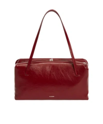 Jil Sander Goji Pillow Small Shoulder Bag In Red