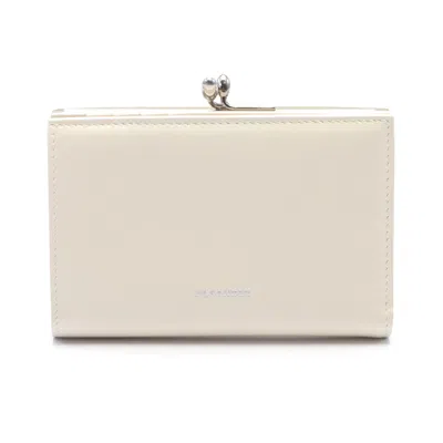 Jil Sander Small Leather Goji Wallet In White