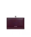 Jil Sander Goji Purse Small In Burgundy