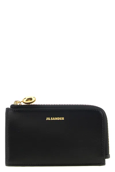 Jil Sander 'goji' Small Coin Purse In Schwarz