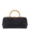 Jil Sander Goji Mini Leather Handbag In Black