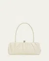 Jil Sander Goji Small Pleated Calfskin Shoulder Bag