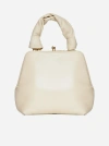 Jil Sander Small Goji Square Top-handle Bag In Beige
