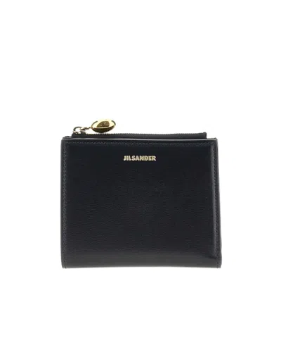 Jil Sander Goji Wallet Mini In Black
