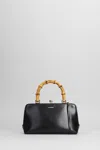 Jil Sander Mini Goji Bamboo Top Handle Bag In Black