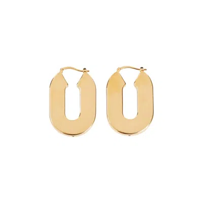 Jil Sander Gold Eco Brass Earrings