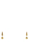 Jil Sander Metal Cone Stud Earrings In Gold