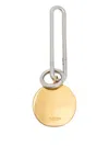 Jil Sander Gold-tone Round-pendant Keyring
