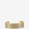 Jil Sander Brass Bracelet In Gold
