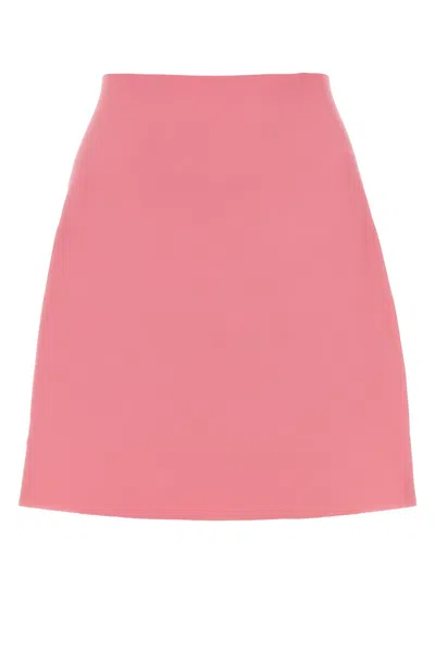 JIL SANDER JIL SANDER PINK POLYESTER MINI SKIRT