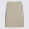 Jil Sander Ribbed Texture Elastic Waistband Skirts In Neutral