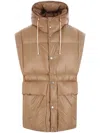 Jil Sander Goose-down Gilet In Neutrals