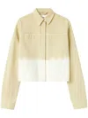 Jil Sander Gradient-effect Denim Shirt In Neutrals