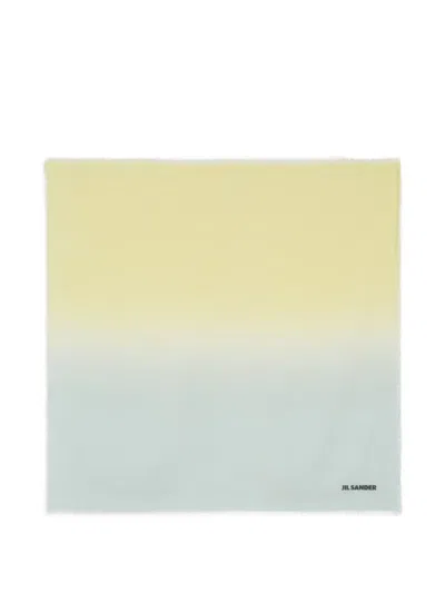 Jil Sander Gradient-effect Scarf In Yellow