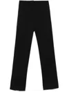 Jil Sander Grain-de-poudre Trousers In Black
