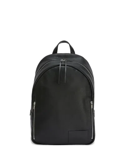 Jil Sander Grained Zipped Urban Backpack In Black