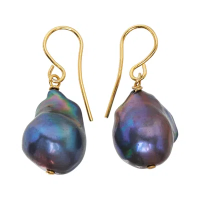 Jil Sander Grainy Earrings In Blue