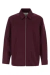 Jil Sander Poplin Grape Shirt Long Sleeves In Purple