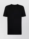 Jil Sander Crew Neck T-shirt Printed Text In Black