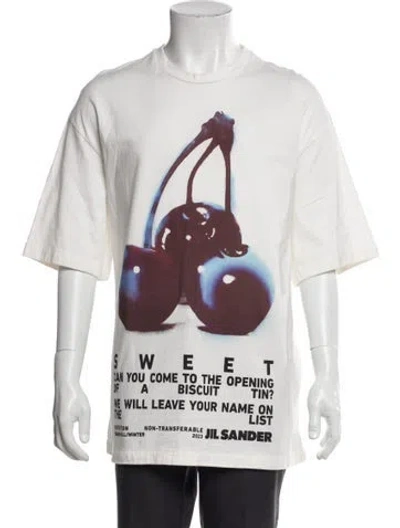 Pre-owned Jil Sander Graphic Print Crew Neck T-shirt In Multi