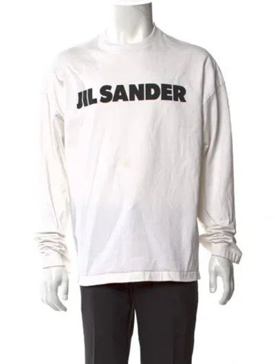Pre-owned Jil Sander Graphic Print Crew Neck T-shirt In Neutral