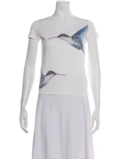 Pre-owned Jil Sander Graphic Print Crew Neck T-shirt In Neutrals