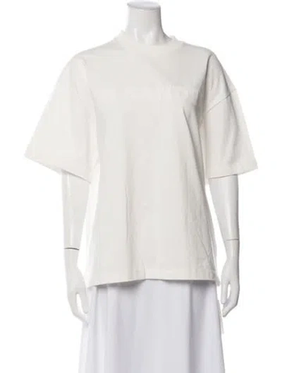 Pre-owned Jil Sander Graphic Print Crew Neck T-shirt In Neutrals