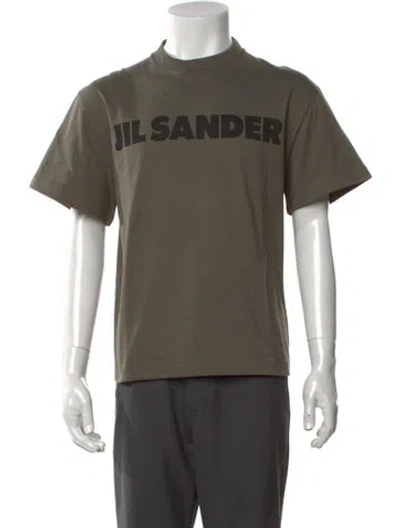 Pre-owned Jil Sander Graphic Print Crew Neck T-shirt W/ Tags In Green