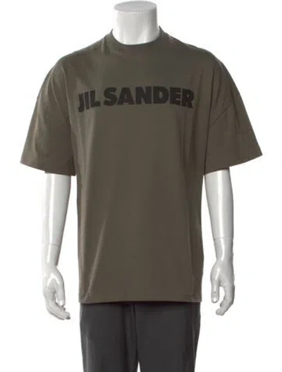 Pre-owned Jil Sander Graphic Print Crew Neck T-shirt W/ Tags In Green