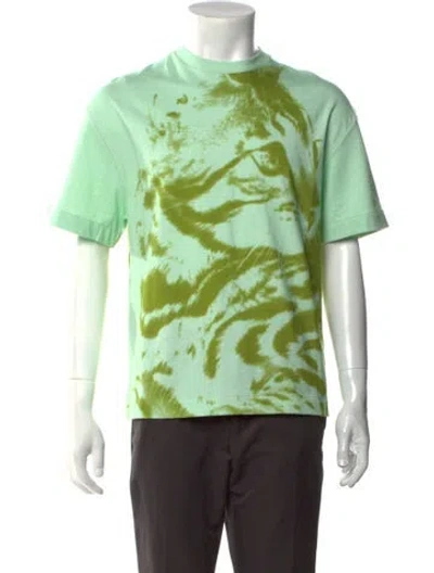 Pre-owned Jil Sander Graphic Print Crew Neck T-shirt W/ Tags In Green