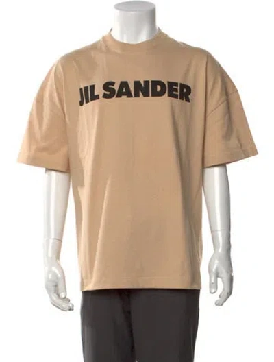 Pre-owned Jil Sander Graphic Print Crew Neck T-shirt W/ Tags In Neutral